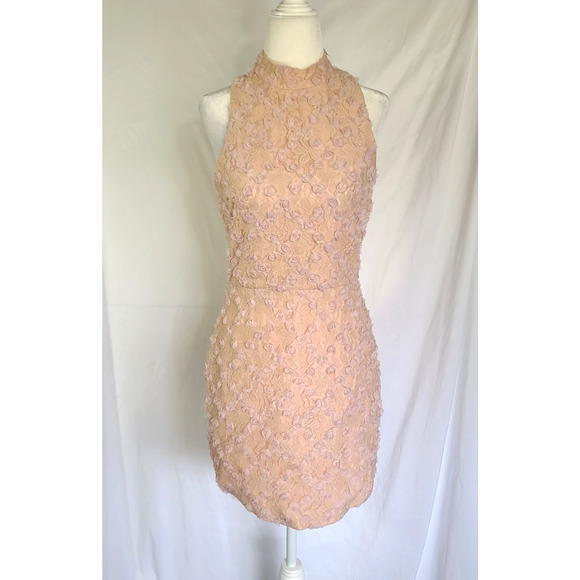 Amanda Uprichard Blush Pink Womens Marshal Mini Dress Small - Picture 3 of 7